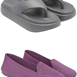 Extra Soft Classic Casual wear with Flexibility Technology Flats Combo for Women's/Girl's(6110+2016)()-image-15