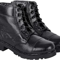 Men's Lace-Up Leather Boots Combat-image-47
