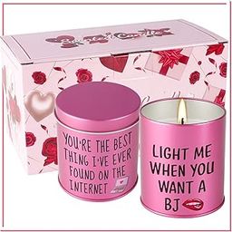 Scented Candle, 9oz Rose Scented Candles for Him, Her, Couple Valentines Day Gifts, 2 Pack-13