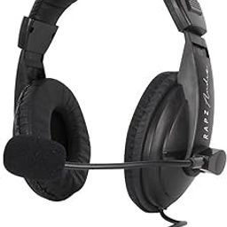 RAPZ HW1 Wired Headset with External Microphone, Black-30