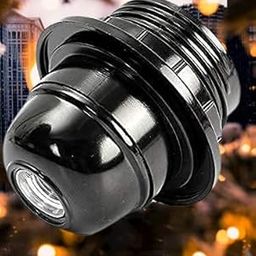 Bulb Holder Screw Type Black Ring Type for Floor And Table Lamps Lights Holder Lamp Shade Holder (Pack of 1 Pair) Standard-image-51