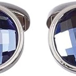 Metal Blue Cufflinks Set for Men-20