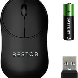 BESTOR Glide 7 Wireless Mouse – 2.4GHz with USB Nano Receiver, 1000 DPI Optical Tracking, Lightweight Gaming Mouse for PC/Laptop (with AA Battery)-image-54