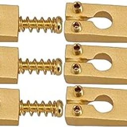 THE STYLE SUTRA ® Set of 6 Brass Golden Guitar Bridge Saddles fit for ST Electric Guitar Parts gplden| Guitars & Basses | Parts & Accessories | Guitar Parts | Bridges-image-46