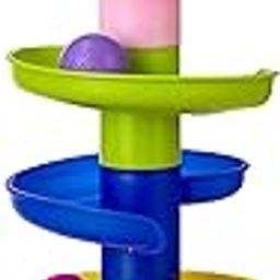 Amazon Brand - Jam & Honey | Rolling and Swirling Ramp Drop Toy for 3-4 Year Kids | 5 Layers. 4 Balls-15