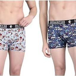 Men's Nylon Stretch Printed Trunk | Ultra-Soft, Breathable Innerwear for Men | Stylish & Supportive Fit-9