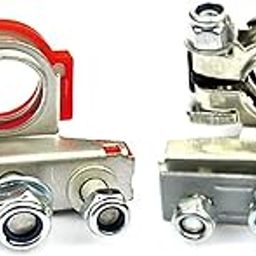 PBROS 2 PCS Heavy duty Battery Terminal 3-Way Top Post Connector 1pc Negative + 1pc Positive-picture-17