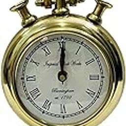ZS CREATIONS Hanging Antique Style Aluminium Table Clock for Decorations (ZS-Hanging Clock 1)-29
