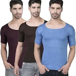 dollar Lehar Combed Cotton Men's Pack of 3 Multicolour Vest-picture-36