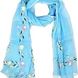 Pure Hand-Painted Floral Kota Doria dupatta for woman-picture-32