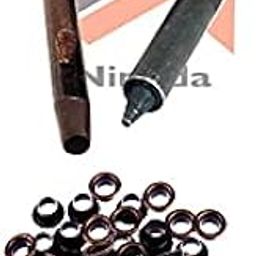 Nimida™ Tool Set with 50 nos Eyelets Outer Size 13 mm (1/2 inch) Inner Hole Size 8 mm | for Tarpaulin, Banners, Leather Bags etc | Combo Set with Bronze Colour Eyelets-image-66
