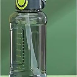 Drofail Plastic 2.2 Liter Gym Water Bottle Half Gallon Water Bottle Shaker Bottle/Protein Shaker Bottle/Gym Shaker Th Straw (GK-Dark Black)-picture-27