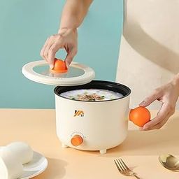 Sevia Multi Cook Electric Kettle with Steamer 1.8L Inner Cooking Hotpot Cooker, Portable Travel for Rice, Vegetable Boil, Steaming, Idli, Egg, Soup, Noodles, Tea, Coffee, Milk, Soup, Noodles(1Pcs)-image-27