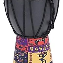 WBTY 4 Inch African Hand Drum Painted Design Artificial Sheepskin Percussion Drum for DIY and Daily Entertainment-image-57