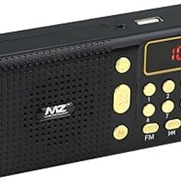 MZ M42VP (Portable Bluetooth Speaker) Dynamic Sound with Wireless FM & InBuilt Torch FM Radio (Black)-24