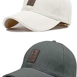 Brand Soft Cotton Adjustable Unisex Cap for Men and Women Freesize Baseball Caps (Pack of 2)-image-21