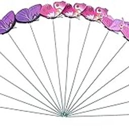 ATORSE 24x Butterfly Garden Stakes Housewarming Patio Butterfly Decorations Outdoor Purple-image-22