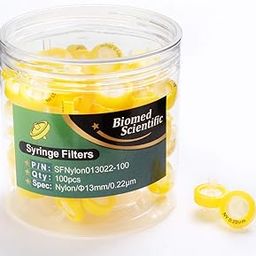 Syringe Filters Nylon 13mm Diameter 0.22 um Pore Size Non Sterile Pack of 100 by Biomed Scientific-picture-12