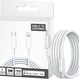 USB C to Lightning Cable 1M [Apple Mfi Certified] iPhone Fast Charger Cable USB-C Power Delivery Charging Cord for iPhone 14/13/12/12 Pro Max/12 Mini/11/11Pro/Xs/Max/Xr/X/8/8Plus/iPad-17