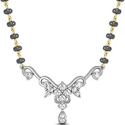 18k (750) White Gold and Diamond Mangalsutra for Women-image-68