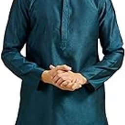 Men's Art Silk Thread Work Kurta (1pc)-image-60