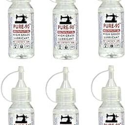 Pure-90 Sewing Machine Oil, High Grade Multipurpose, 60ml Transparent Bottles, for Home, Office, Farms, Workshops, Sewing Machines and Workshop Equipment (Pack of 6)-image-62