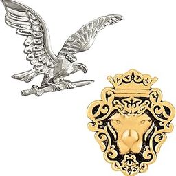 Classic Combo of Eagle-Shaped and Lion-Shaped Lapel Pin/Wedding Brooch for Men CO1104989M-image-10
