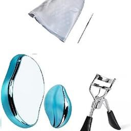 Silicone Highlight Cap Hair Coloring Dye Cap with Metal Hook with hair removel, eyebrow curlar pack of 3 item-image-1
