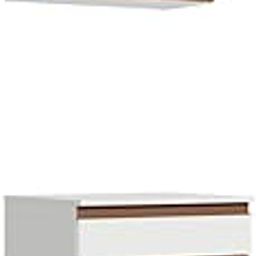 Madesa Modular Kitchen Set with Cabinets Ample Storage 60 Cm Wide with 2 Cabinets, 3 Pull-Out Drawers - White-image-26