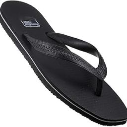 Men's Super Prime Black Colored Anti-Skid Rubber Flip Flops Hawai Chappals for Men Durable All Weather Heavy Grip 100% Natural Rubber-22