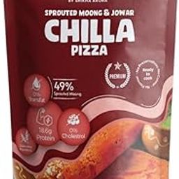 Sevens Crest Sprouted Moong & Jowar Chilla Pizza Mix | 200g | High in Protein, No Maida, Gluten Free Ingredients | Pack of 1-image-7