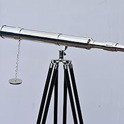 MARY NAUTICAL Vintage Brass Refractor Telescope | Classic Style Nautical Telescope on Wooden Stand, Ideal Gift for Home Decor or Collectors-image-38