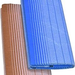 Men's Cotton Lungi Stitched Ring Design/Blue & light Brown/Length- 2.25m (Pack of 2)-image-72