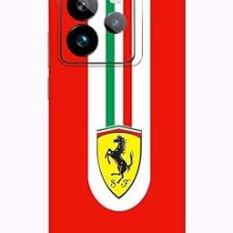 OggyBaba Red Ferrari Mobile Skin - Premium Matte Finish tective Wrap Compatible with Realme GT 7 pro 5g- Slim & Stylish Design-image-56