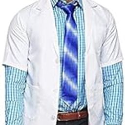 prime store Poly Viscose Short Sleeve Unisex Medical Lab Coat for Students with 3 pockets Apron Lab Coat, Uniform For Doctor, Anti Wrinkle & BTRA Tested-White (Pack of 1) (Medium)-image-12