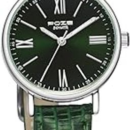 Sonata Poze Quartz Analog Green Dial PU Leather Strap Watch for Women-SP80037SL01W-image-27