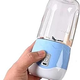 TRIDEO Portable Personal Mini Smoothie Blender - USB Rechargeable Shake Smoothies Mixer Single Small Size Fruit Juice Blender Battery Operated Individual Juicer Cup for Travel Camping_SA023-2