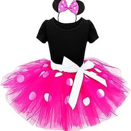 CALANDIS Princess Skirt Point Patterned Children's Dress 90-130cm 90cm Rose red | Clothing Shoes & Accessories | Kids Clothing Shoes & Accs | Girls Clothing (Sizes 4 & Up) | Outfits & Sets-image-1
