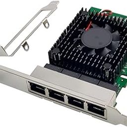 Quad-Port 2.5 GbE Network Adapter PCIe 3.1 with Intel I225-V 2500/1000/100Mbps 4-Port PCI Express Gigabit Ethernet NIC Card RJ45 LAN Controller for Windows 10/11 with Low Profile Bracket-picture-1