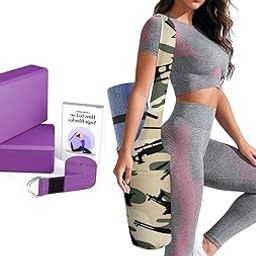KEYCRAZE Yoga Blocks (2 PC)-High-Density EVA Block to Support and Improve Strength Aid Balance and Flexibility-Lightweight Odor Resistant and Moisture (Yoga blocks with Yoga Bag)-image-8