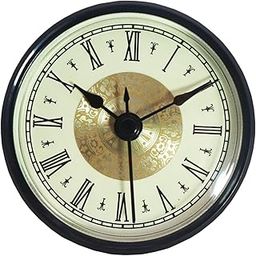 UJEAVETTE 70mm Mini Clock Movement Insert Repair Parts for Housewarming Gift Accessory Roman Numerals-image-55