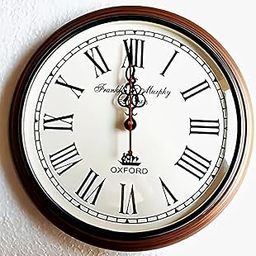 NAUTICAL COLLECTION Wooden Wall Clock Antique Style Art Unique Decorative for Home & Office Decore Brown 12 inch-22
