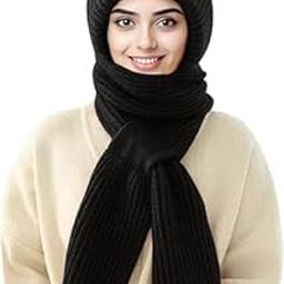 Winter Warm Scarf Black Plain Winter Stole Warm Long Stoles Shawls Long Solid Scarves Woolen Women Casual Scarf Soft Wrap for Casual Formal Occassions- 200CM*70CM-image-20
