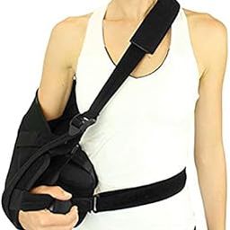 ARM SLING WITH BALL Shoulder Abduction Sling & pillow - Immobilizer for Injury Support - Pain Relief Arm Pillow for Rotator Cuff, Sublexion, Surgery, Dislocated, Broken Arm - Brace Includes Pocket Strap, Stress Ball-image-46