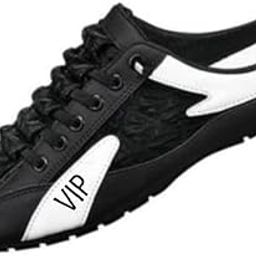 Men's Black-White Comfortable, Casual & Trendy Mesh Lace-ups Sneakers 10-image-80