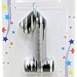 Lalantopparties Number Candle, 3 inch, Silver & Black, Odorless & Smokeless, For Birthday & Wedding Parties, Indoor Use-image-17