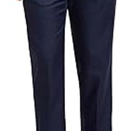 Men's Regular Fit Mid Rise Solid Pattern Poly Viscose Blend Flat Front Formal Trouser-image-40