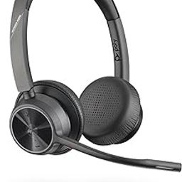 Poly by Plantronics - Voyager 4320 UC Wireless On Ear Headset (Plantronics) - Headphones with Boom Mic - Connect to PC/Mac via USB-C Bluetooth Adapter, Cell Phone via Bluetooth, Black (218478-02)-9