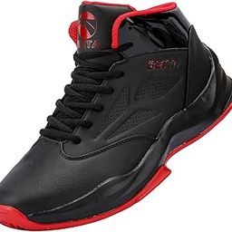High Upper Basketball Shoes Sneakers Men Breathable Sports Shoes Anti Slip Black-image-83