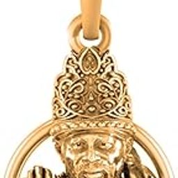 925 Sterling Silver 22k Gold Plated God Sai baba Pendant Lord Sai Baba Locket for Men & Women-picture-54